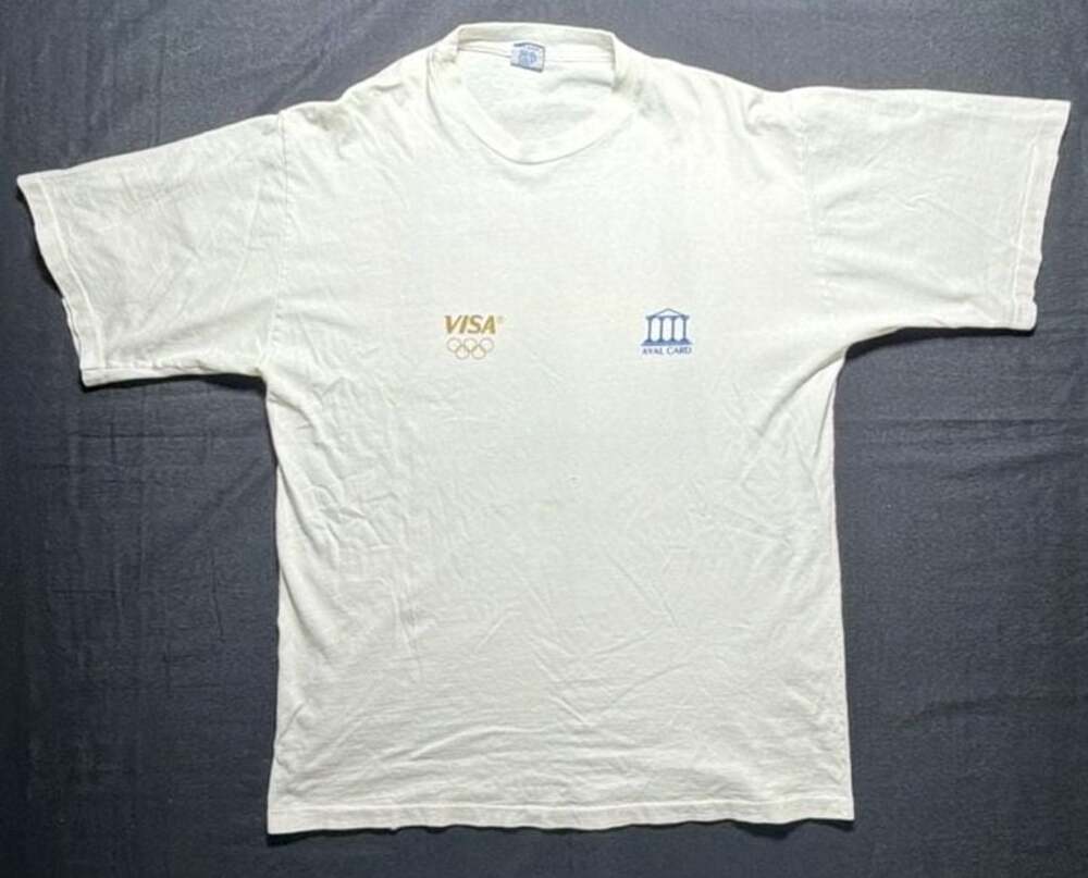 Vintage 90s Torneo Nacional de Squash VISA Aval Card Promo T-Shirt